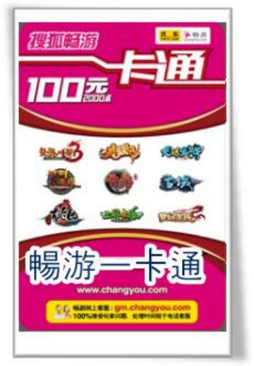 搜狐畅游一卡通 100 点